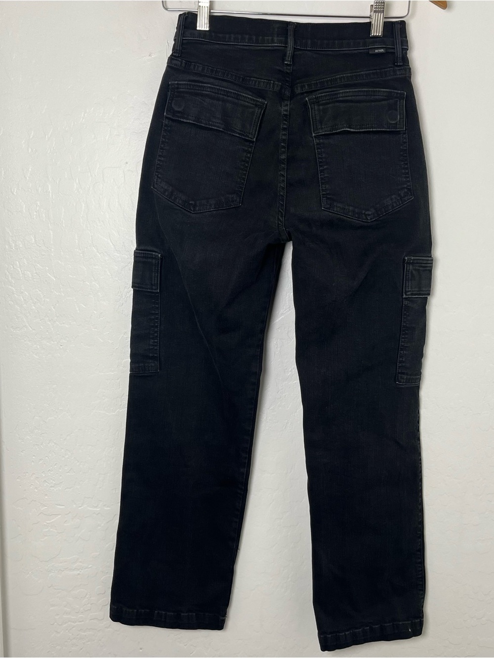 MOTHER Rambler Cargo Ankle Jeans In Black Not Guilty Size 26 - Picture 5 of 9